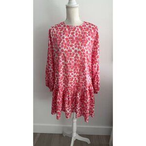 SELMA CILEK Pink Drop Waist Swing Dress Size Small